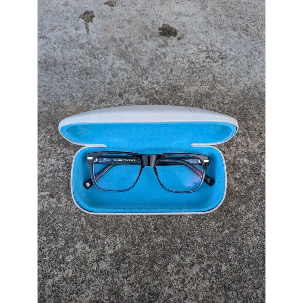 Warby Parker Holt 353 Blue Slate Fade 53/16-145 mm Square Horned Rectangular